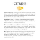 Citrine Point Earrings